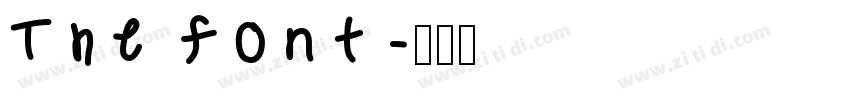 The font字体转换